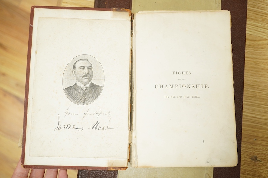 L'Officiel International du Ring: magazine mensuel ... 1st and 2nd years (Feb. 1949-Dec. 1950) bound in 2 vols. many illus. (incl. adverts). contemp. half cloth and boards, folio. * first vol. inscribed on pastedown - 'T